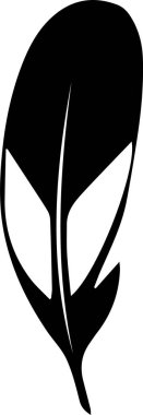 Dinamik kıvrımlı ve şakacı detaylarıyla siyah vektör tüyü gevşek ve soyut bir siluet oluşturur.