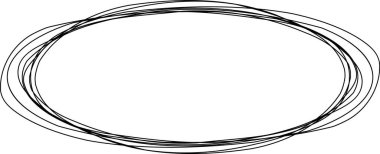 Çizim çizgisi darbeleriyle yatay oval halka oluşturuldu