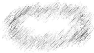 Hafif tahıl darbelerinden oluşan oval karalama kapalı hat oluşturur