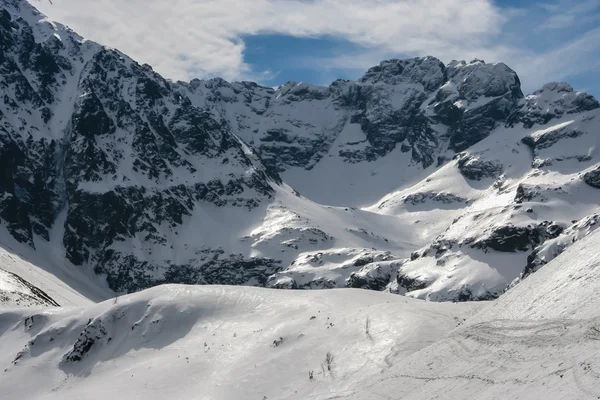 Neve nas montanhas polonesas — Fotografia de Stock