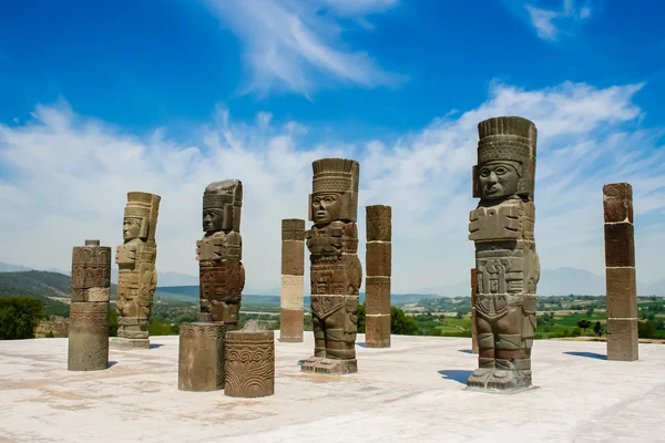 Toltec-Skulpturen Stockbild