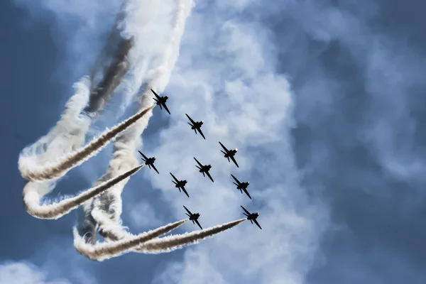 Styrkedemonstration jets — Stockfoto