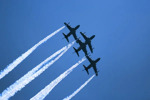 Styrkedemonstration jets — Stockfoto