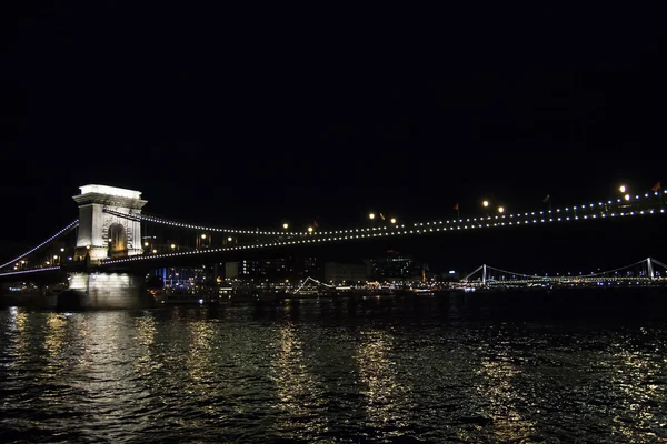 As luzes na ponte — Fotografia de Stock