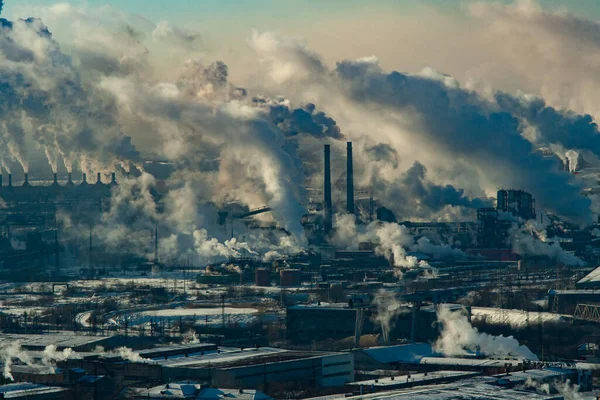 Desastre Ambiental Fumo — Fotografia de Stock