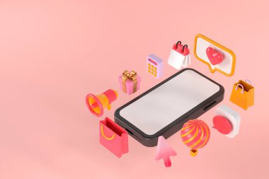 Akıllı telefon ve Uygulamanın 3d yorumlaması