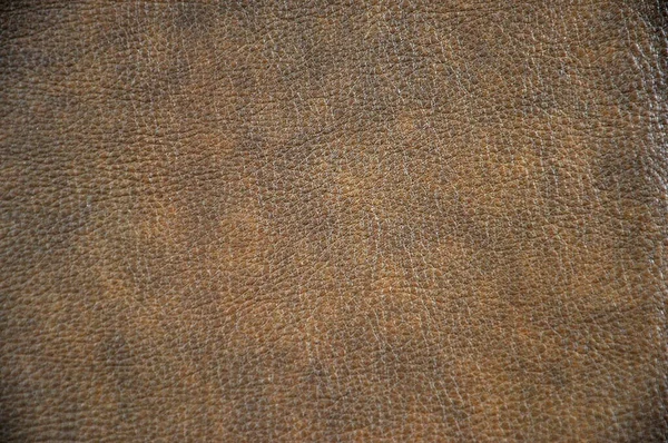 Natural Leather Texture Genuine Leather Brown Background — 图库照片