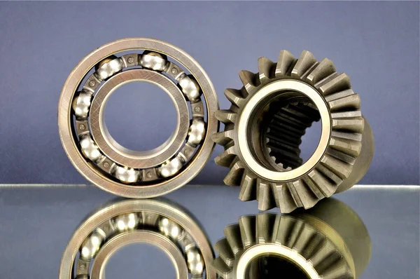 Pinion Bearing Blue Background — Stock Photo, Image