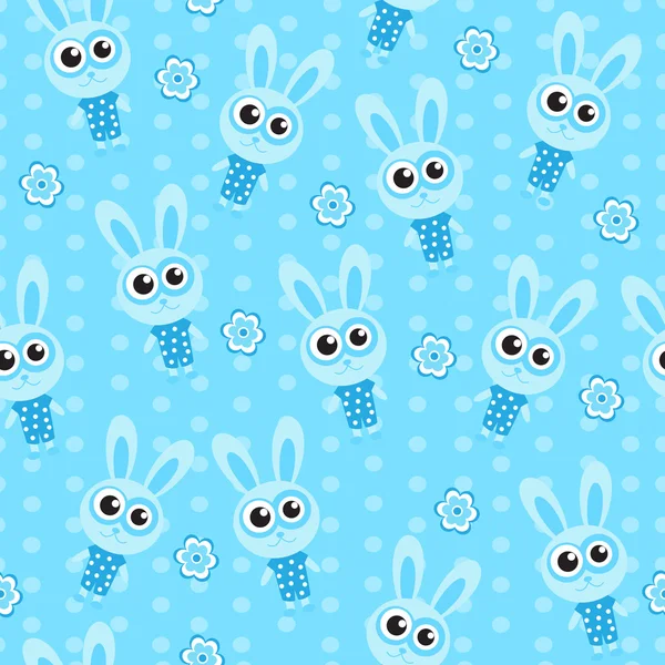 Rabbit, bunny naadloze textuur — Stockvector