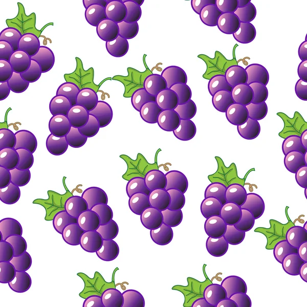 Vecteur de motif sans couture de raisin — Image vectorielle