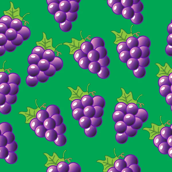 Vecteur de motif sans couture de raisin — Image vectorielle