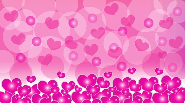 San Valentino cuori banner vettoriale illustrazione — Vettoriale Stock