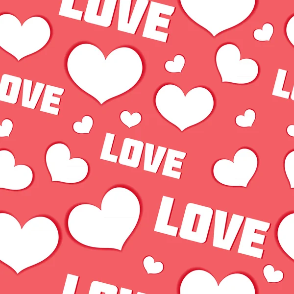 Happy Valentine 's Day, love seamless texture vector illustration — стоковый вектор