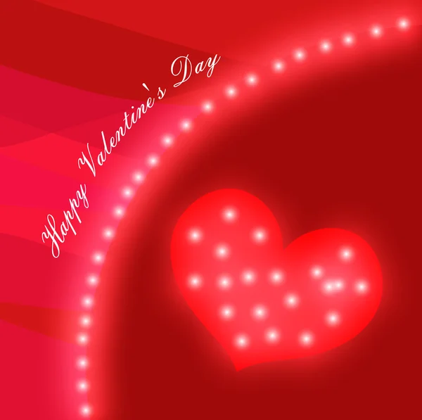 Happy Valentine 's Day Grußkarte Vektor Illustration — Stockvektor