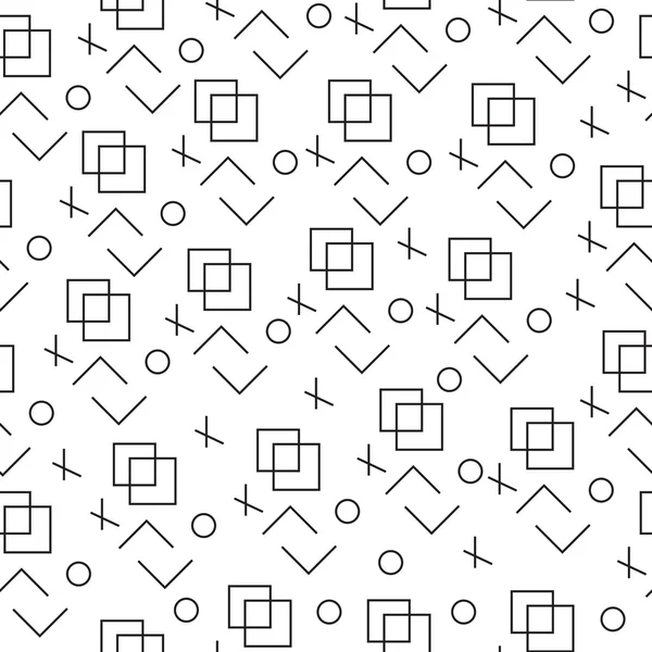 Minimalistisches Muster mit geometrischen Formen. moderner Hintergrund. Textur im Hipster-Stil. Vektorillustration — Stockvektor