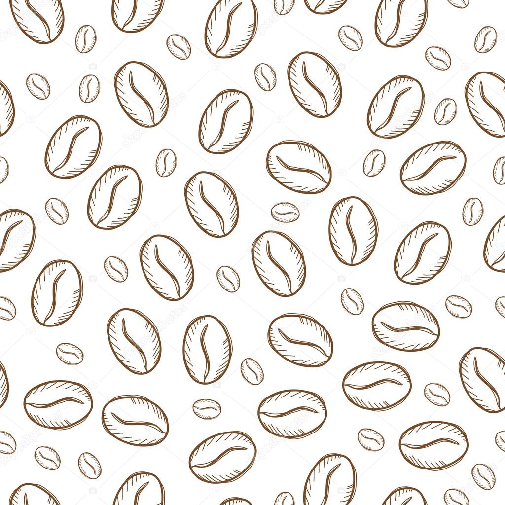 Coffee sketch hand drawing pattern vector illustration — Stock Vector ...