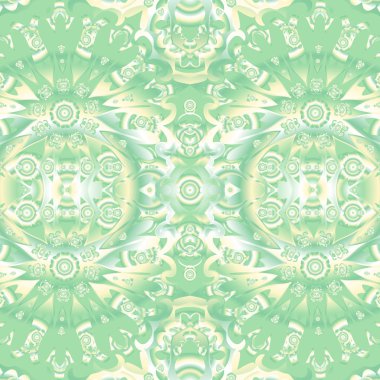 Soyut desen. Dikişsiz doku. Yaz yeşili arka plan. Vektör çizimi.