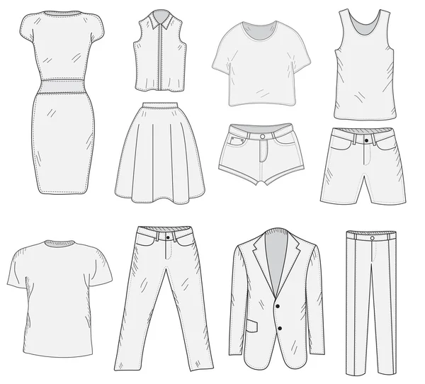 Saia casual imágenes de stock de arte vectorial | Depositphotos