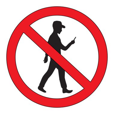 Kırmızı uyarı işareti. İçki yasağı iz. Ban telefonda oyun oturum açın. Vektör çizim;