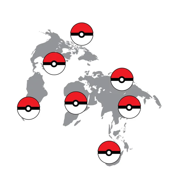 Poke ball isolated Stock Vector Images - Alamy