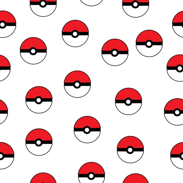 Patrón Sin Costuras De Icono De Pokeball Sobre Fondo Gris Ilustración  Vectorial Vector PNG ,dibujos Plano, Gráfico, La Realidad PNG y Vector para  Descargar Gratis