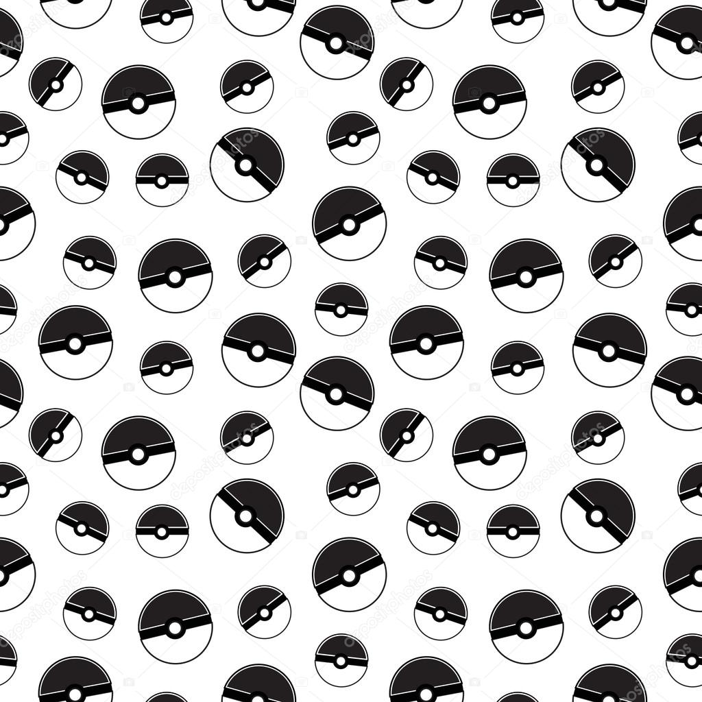 Pokemon Go Pokeball Seamless Texture Ball Background Wallpaper Vector Illustration Vector Image By C Amelie1 Vector Stock