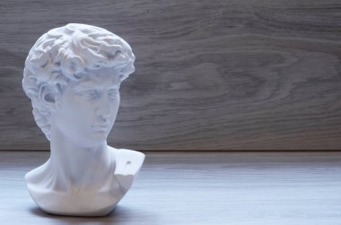 michelangelo - david Floransa, izole kırpma yolu ile beyaz üzerinde gelen ünlü heykelin baş