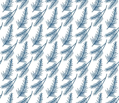 Noel bitkileri pürüzsüz desen. Tekrar eden mutlu noeller kış çiçekleri. Tatil arkaplanı. Vecto illüstrasyonu