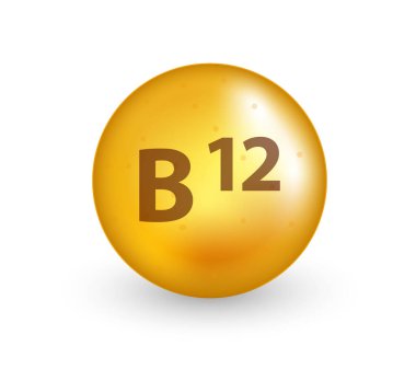 B12 vitamini kapsülü 3 boyutlu gerçekçi. Vitamin hapı. Sağlıklı yaşam tarzı vektörü kavramı