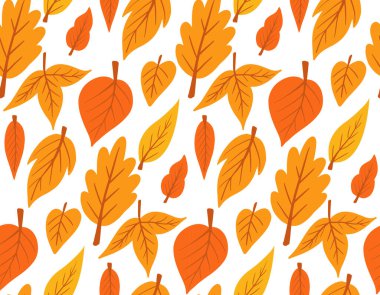 Sonbahar yapraklarının dökülüşü babasız bir iz bırakır. Vektör illüstrasyonu