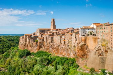 Eski şehir Pitigliano Toskana İtalya