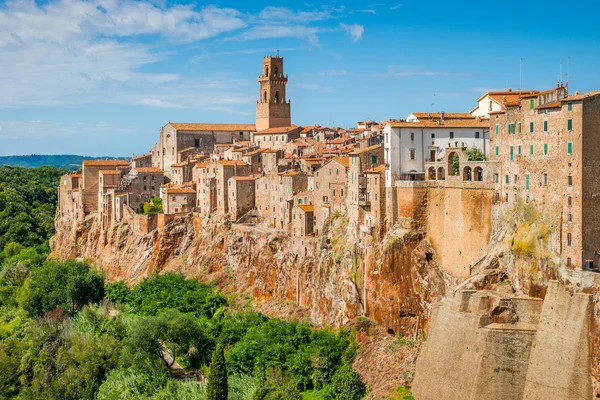 Eski şehir Pitigliano Toskana İtalya — Stok fotoğraf