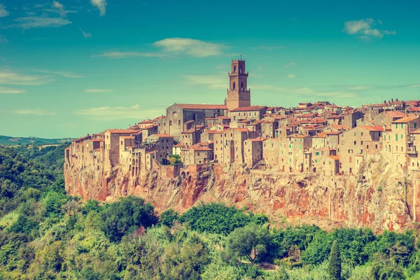 Eski şehir Pitigliano Toskana İtalya