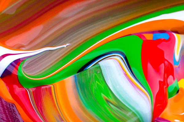 Cores acrílicas abstratas — Fotografia de Stock