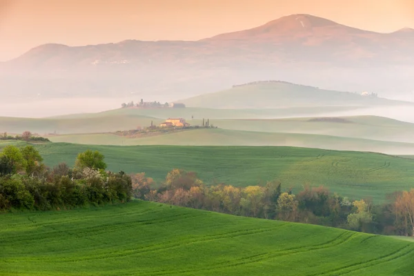 Toskana Frühlingslandschaft Italien — Stockfoto
