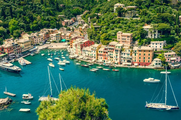 Manzara Portofino Liguria İtalya — Stok fotoğraf