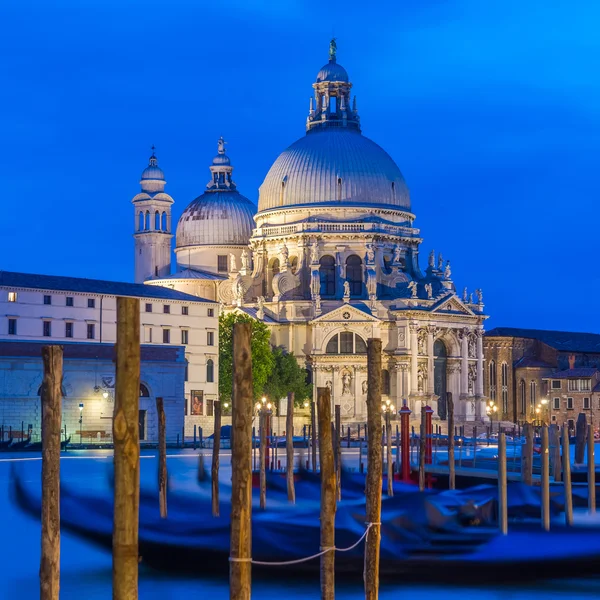 Grand Canal at night in Venice — Stock Photo, Image
