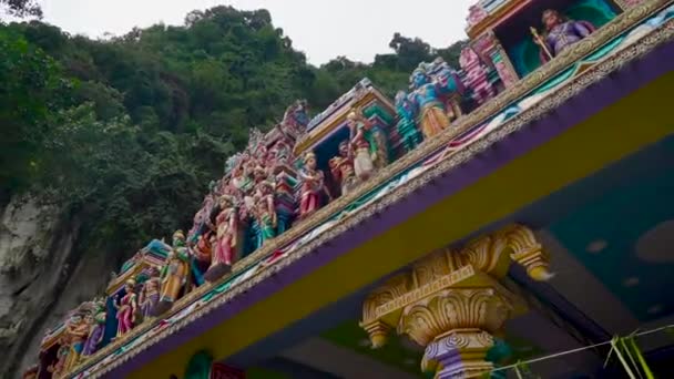 Batu Caves Malaysia Januar 2020 Die Atmosphäre Den Batu Caves — Stockvideo