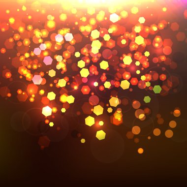 Renkli bokeh arka plan. Vektör çizim