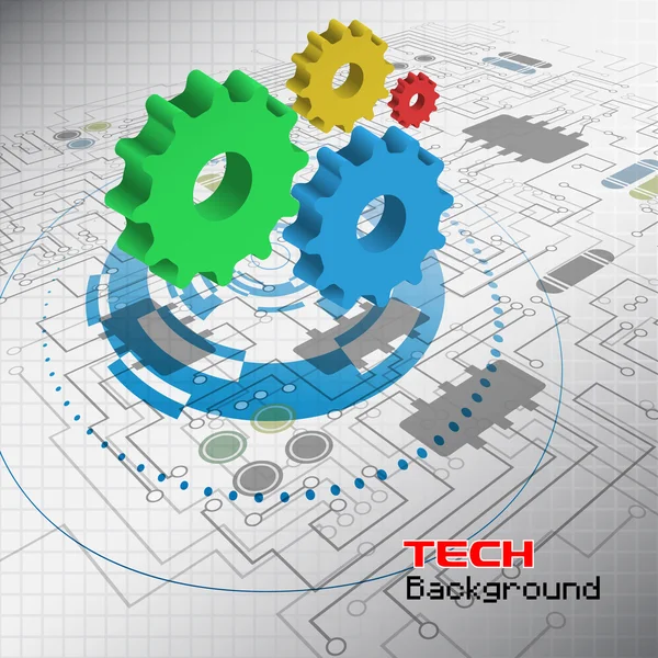 Sfondo tecnologico astratto — Vettoriale Stock