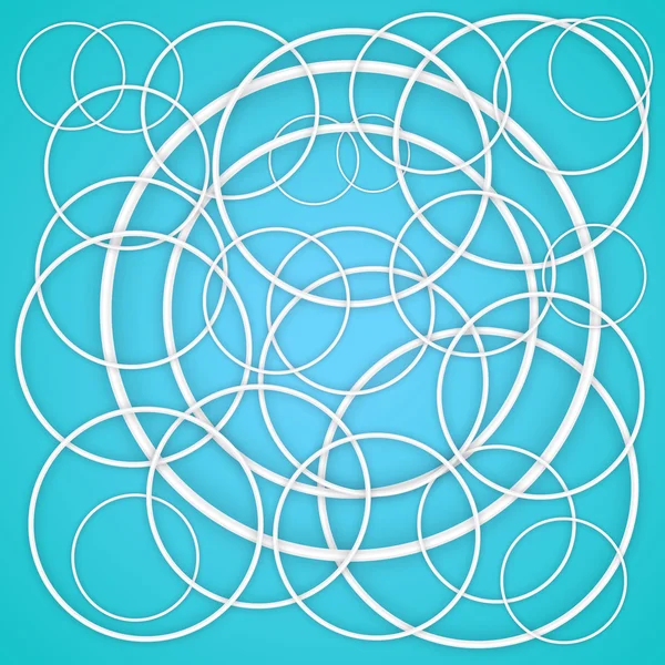 圆形纸切圆形的物体 — 图库矢量图片