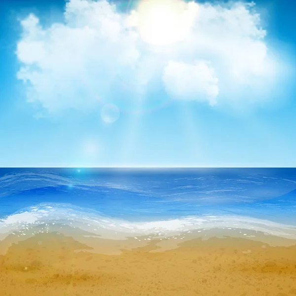 Sand of beach scene — Stock Vector