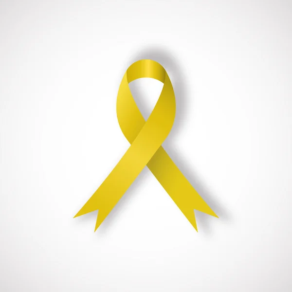 Ruban de sensibilisation jaune — Image vectorielle