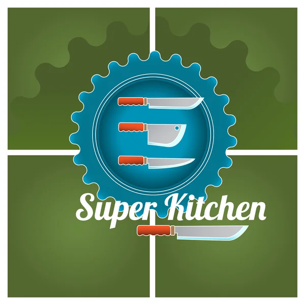 Logotipo da cozinha — Vetor de Stock