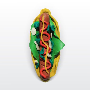 vektör hotdog벡터 핫도그