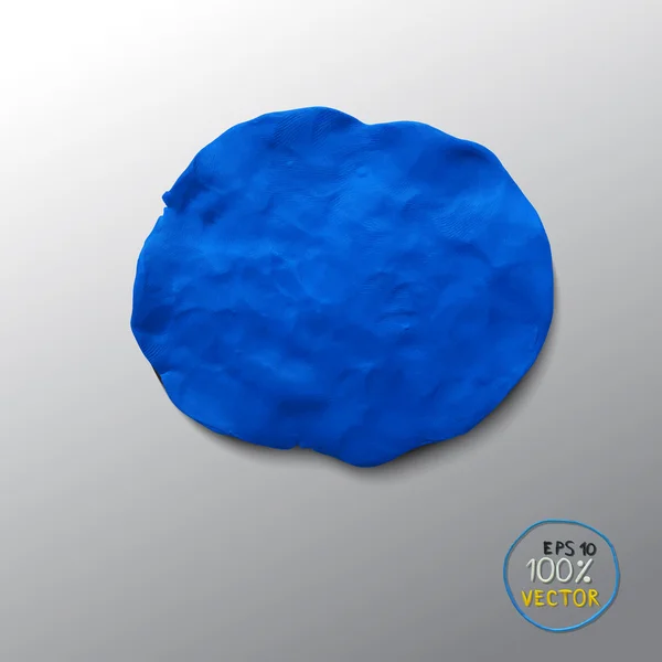 Figurine bleue plasticine — Image vectorielle