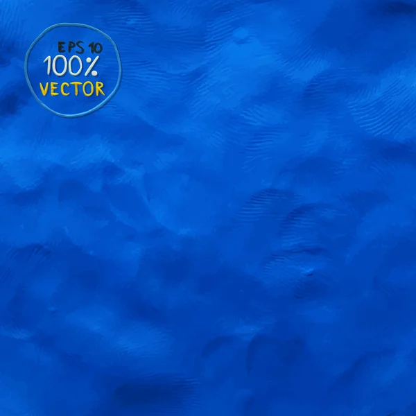 Plastilina dedo texturizado fondo de color azul — Vector de stock