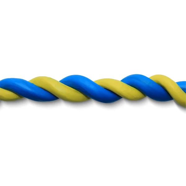 蓝色的黄绳 — 图库矢量图片