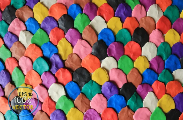 Colorful plasticine background — Stock Vector