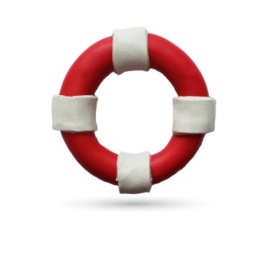 Lifebuoy beyaz zemin üzerine